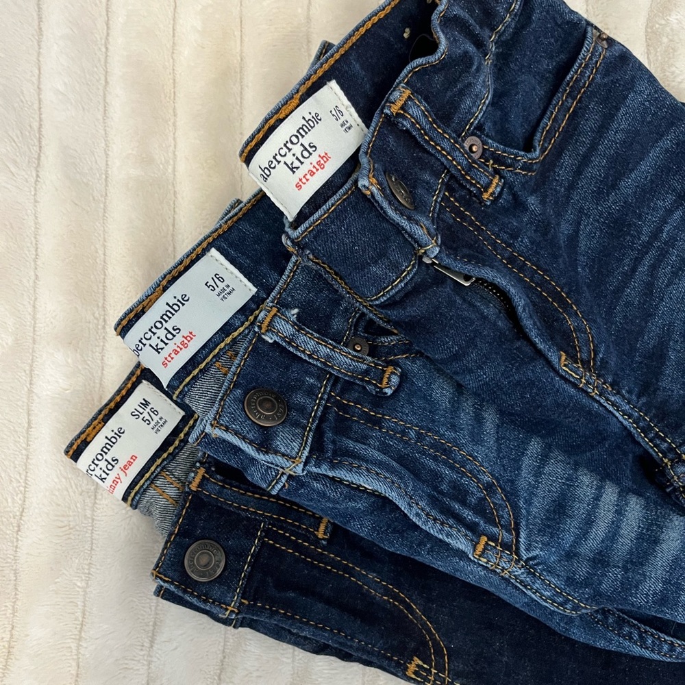 *SOLD* Size 5/6 Abercrombie Kids Jeans (3 pairs)